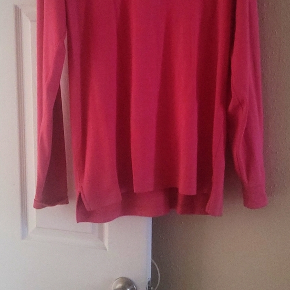 A NICE PINK MENS LONG SLEEVE FALL SHIRT SIZE L - Main Image